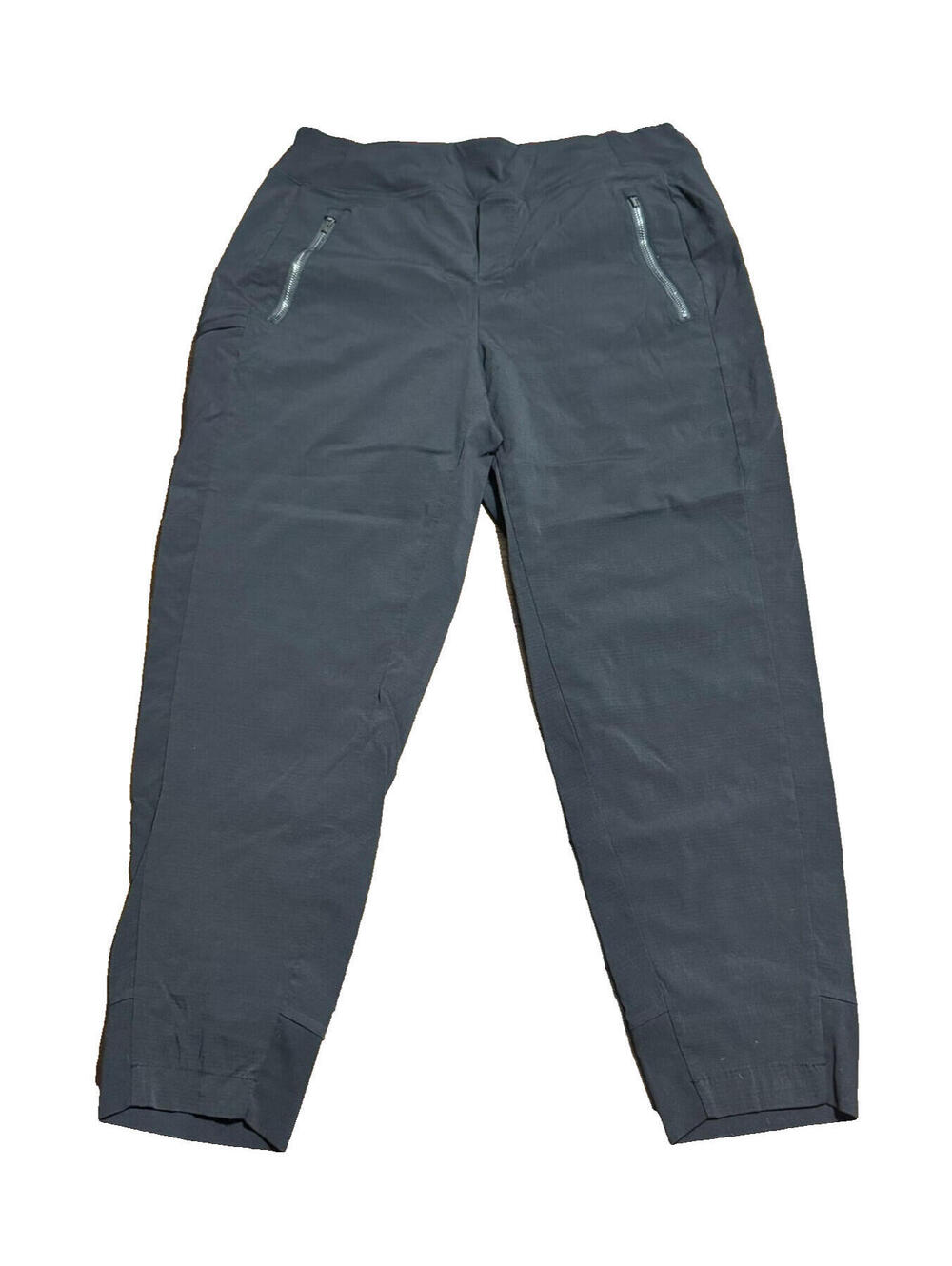 Athleta Pants Jogger Womens 10 /P Travel Hiking Gym Zip Pockets Stretch Black